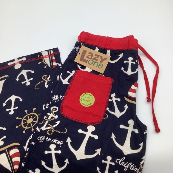 Lazy‎ One Mens Yoga PJ Pants Anchors Size XS NWT - Picture 1 of 7